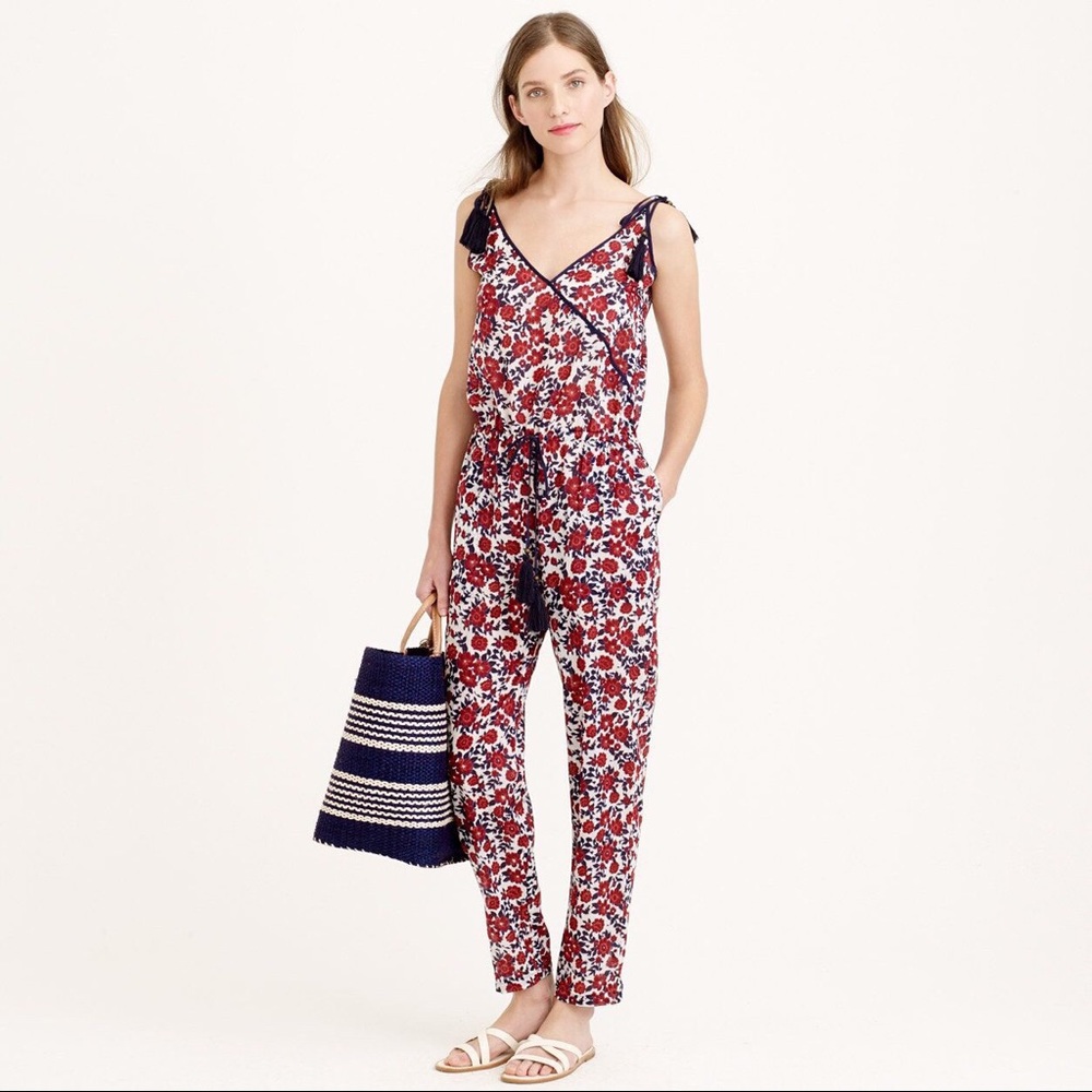 J Crew Cover-Up Jumpsuit in Firework Floral